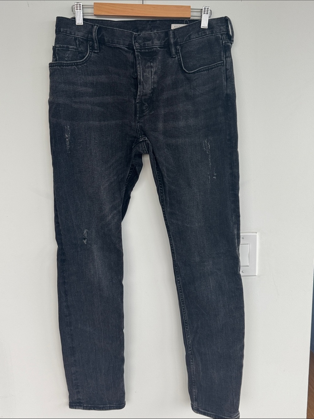 AllSaints Dark Gray Skinny Jeans